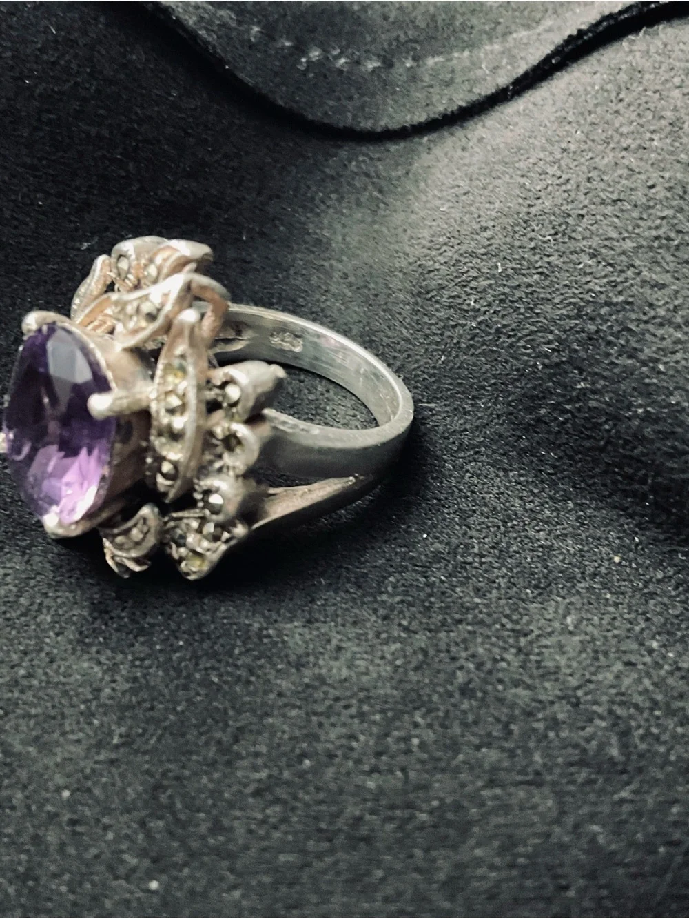 Vintage Amethyst 925 Ring